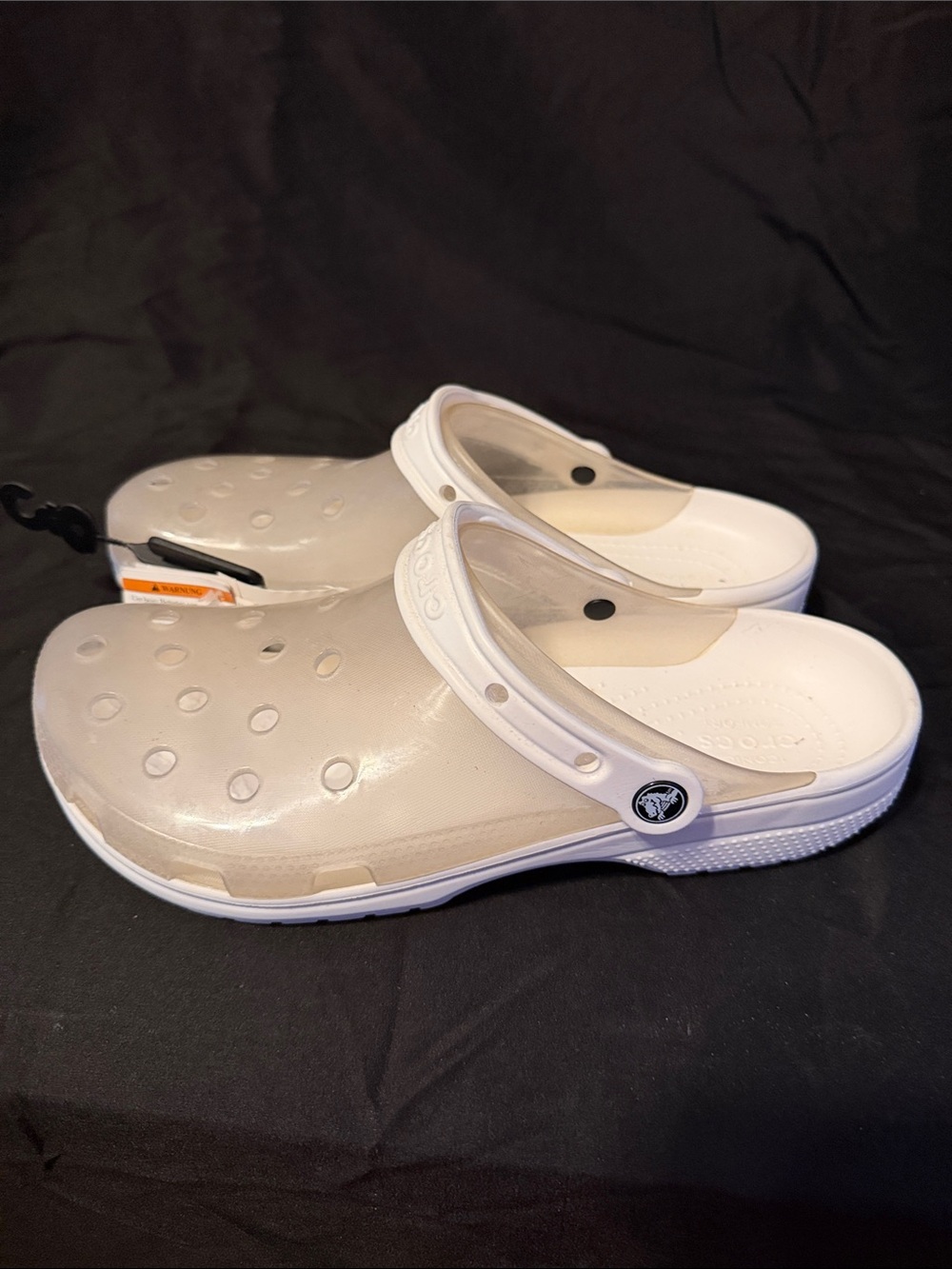 CROCS Classic Clog in Off-White 12W/10M - Picture 3 of 4